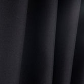 LUNVA Custom Blackout Curtains with Linen-Look Texture – Black
